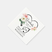 Serviette En Papier Floral Stethoscope Docteur Graduation Année (Coin)