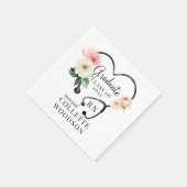 Serviette En Papier Floral Stethoscope Nurse Graduate Class 2022 (Coin)