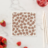 Serviette En Papier Floral VI Abstrait (En situation)