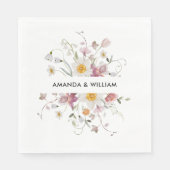 Serviette En Papier Floral vintage (Devant)