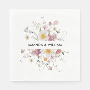 Serviette En Papier Floral vintage