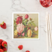 Serviette En Papier Floral vintage (En situation)
