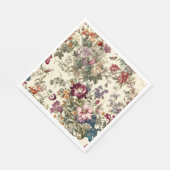 Serviette En Papier Floral vintage inspiré (Coin)