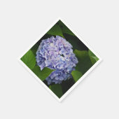 Serviette En Papier Floral violet Hydrangea Photo (Coin)