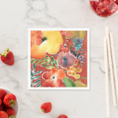 Serviette En Papier Flore abondante III (En situation)