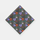 Serviette En Papier Flore au crépuscule (Coin)