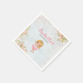 Serviette En Papier Flore Ballerina Anniversaire Papier Partie Napkins (Coin)