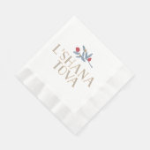 Serviette En Papier Flore de grenade (Coin)