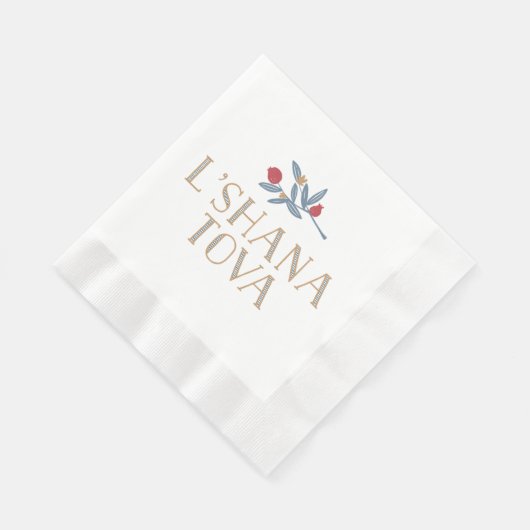 Serviette En Papier Flore de grenade (Coin)