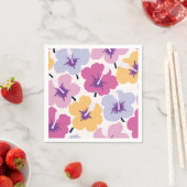 Serviette En Papier Flore gras multicolore (En situation)