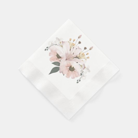 Serviette En Papier Flore nuptiale (Coin)