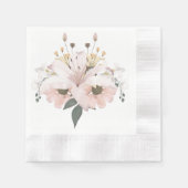 Serviette En Papier Flore nuptiale (Devant)