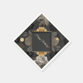 Serviette En Papier Flore personnalisable (Coin)
