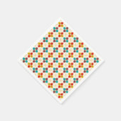 Serviette En Papier Flore rétro (Coin)