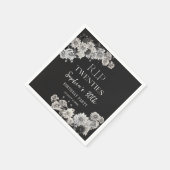 Serviette En Papier Flore Rip 20s 30e anniversaire de fête Napkins (Coin)