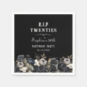 Serviette En Papier Flore Rip 20s 30e anniversaire de fête Napkins (Devant)