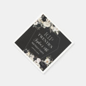 Serviette En Papier Flore Rip 20s 30e anniversaire de fête Napkins (Coin)