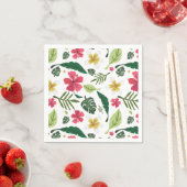 Serviette En Papier Flore tropicale (En situation)