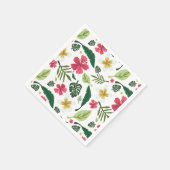 Serviette En Papier Flore tropicale (Coin)