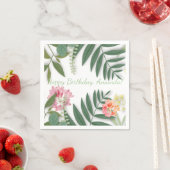Serviette En Papier Flore tropicale (En situation)