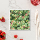 Serviette En Papier Flore verte minuscule (En situation)