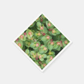 Serviette En Papier Flore verte minuscule (Coin)
