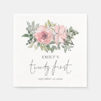 Flores rose vif moderne Vingt-et-unième anniversai