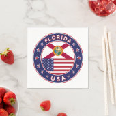 Serviette En Papier Floride (En situation)