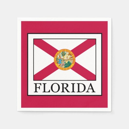Serviette En Papier Floride (Devant)