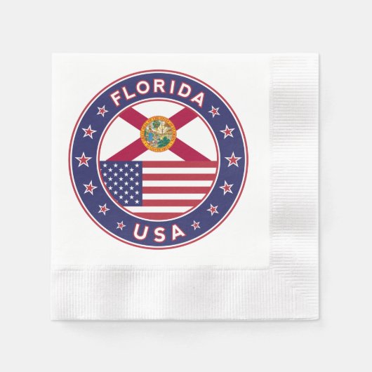 Serviette En Papier Floride (Devant)
