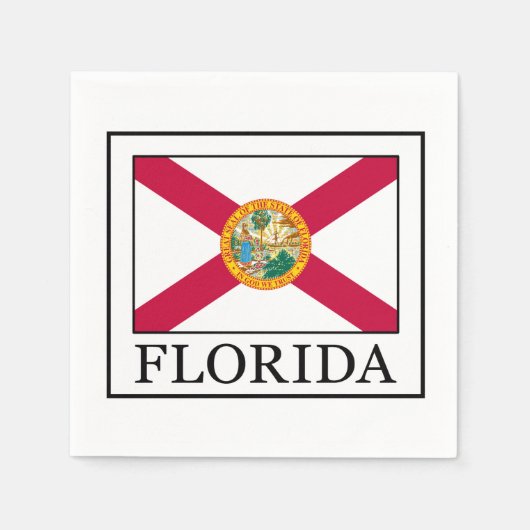 Serviette En Papier Floride (Devant)