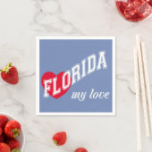 Serviette En Papier Floride mon amour (En situation)