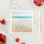 Serviette En Papier Floride Plage tropicale Sable Ocean Waves Sea Shav (En situation)