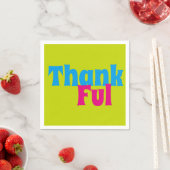 Serviette En Papier Florillas Thankful (En situation)