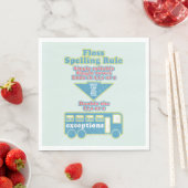 Serviette En Papier Floss Rule Phonics Apprentissage Anglais (En situation)