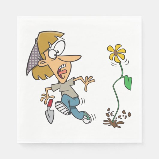 Serviette En Papier Flower Fright (Devant)