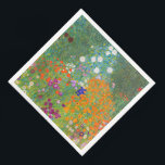 Serviette En Papier Flower Garden by Gustav Klimt<br><div class="desc">Visitez mon magasin pour un design plus intéressant et plus de choix de couleurs => zazzle.com/colorfulworld*</div>