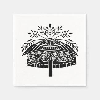 Serviette En Papier Flower hat