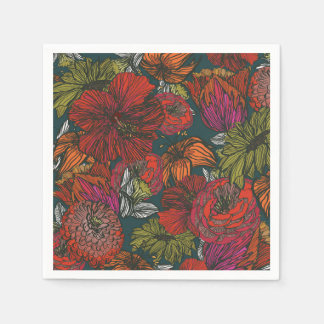 Serviette En Papier Flower Medley