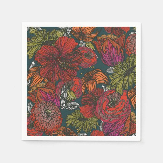 Serviette En Papier Flower Medley (Devant)