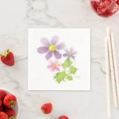 Serviette En Papier Flower mosaic (En situation)