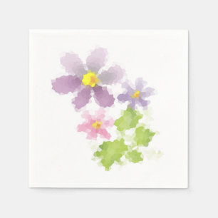 Serviette En Papier Flower mosaic