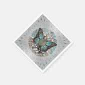 Serviette En Papier Flower of Life - Tree of life - Butterfly (Coin)