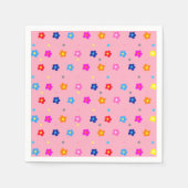 Serviette En Papier Flower Power Party (Devant)