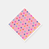 Serviette En Papier Flower Power Party (Coin)