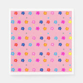 Serviette En Papier Flower Power Party (Devant)