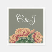 Serviette En Papier Flower Prickly Pear Desert Cactus Mariage (Devant)