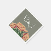 Serviette En Papier Flower Prickly Pear Desert Cactus Mariage (Coin)