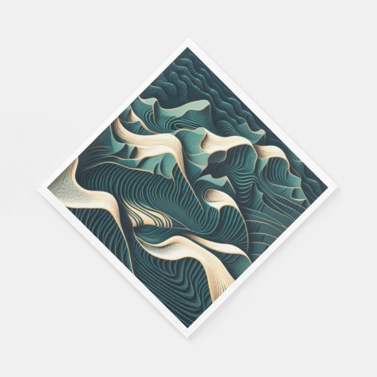 Serviette En Papier Flowing harmony (Coin)