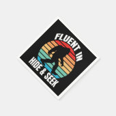 Serviette En Papier Fluent dans Cacher et chercher Bigfoot drôle (Coin)